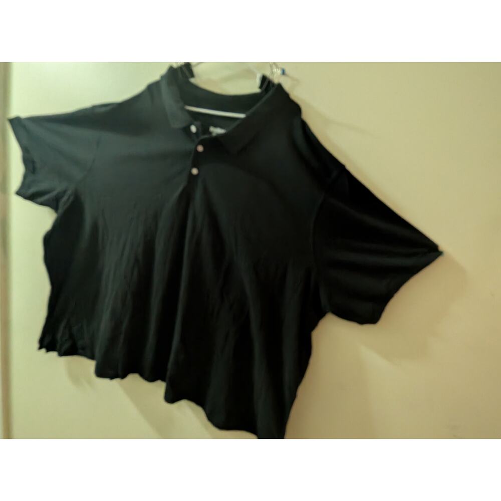 NEW Without tag KINGSIZE 7 XL Black Polo Style Short Sleeve Shirt